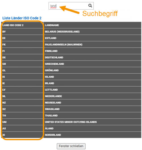 Suche Kunden-Id